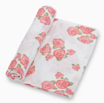 Blooming Out Rose Baby Swaddle Blanket