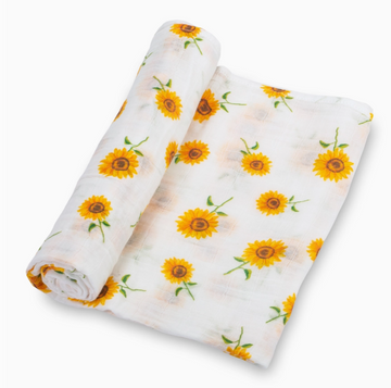 Sunflower Fields Baby Swaddle Blanket