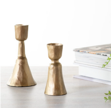 Forged Gold Candle Stand