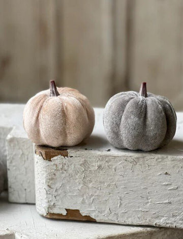 Small Velveteen Pumpkin