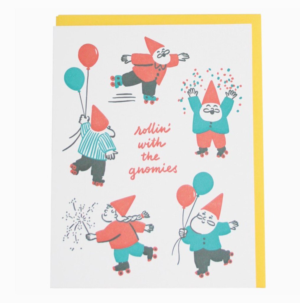 Gnomies Birthday Card