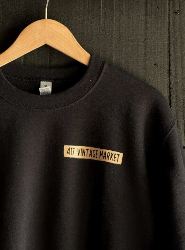 417 Black Storefront Sketch Sweatshirt