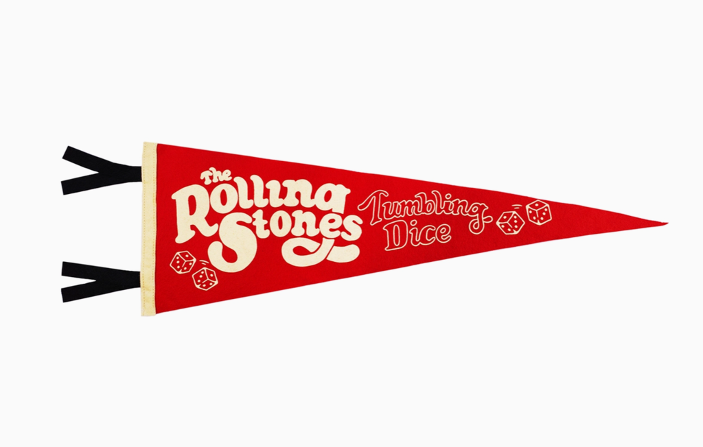 Tumbling Dice Pennant- The Rolling Stones