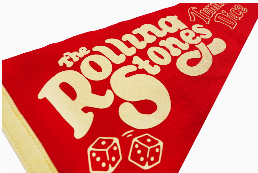 Tumbling Dice Pennant- The Rolling Stones