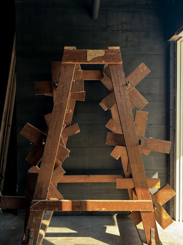 Original 1930s Old Wood Rope Display