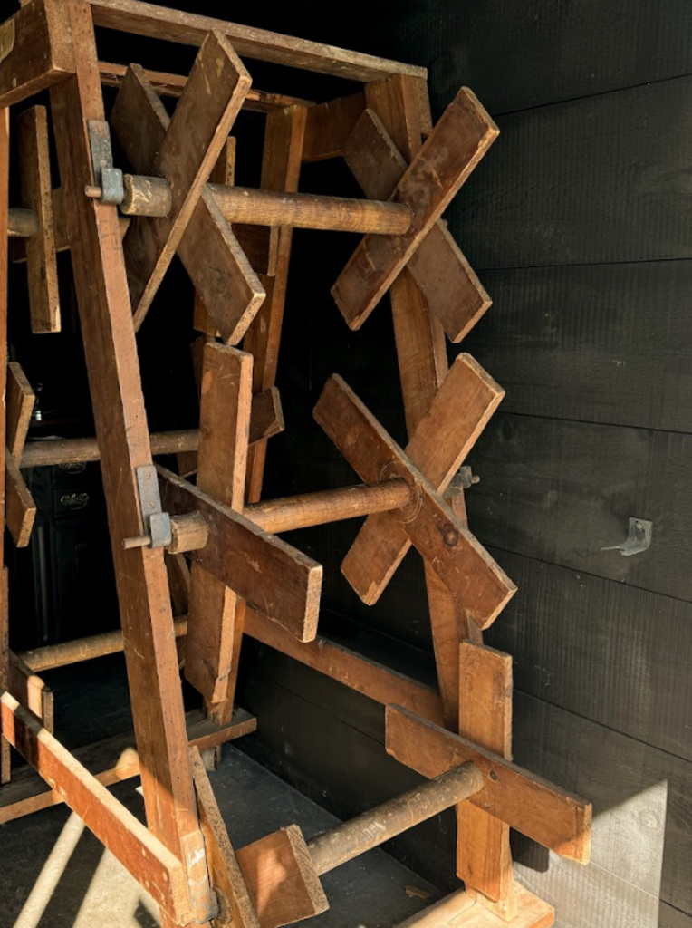 Original 1930s Old Wood Rope Display
