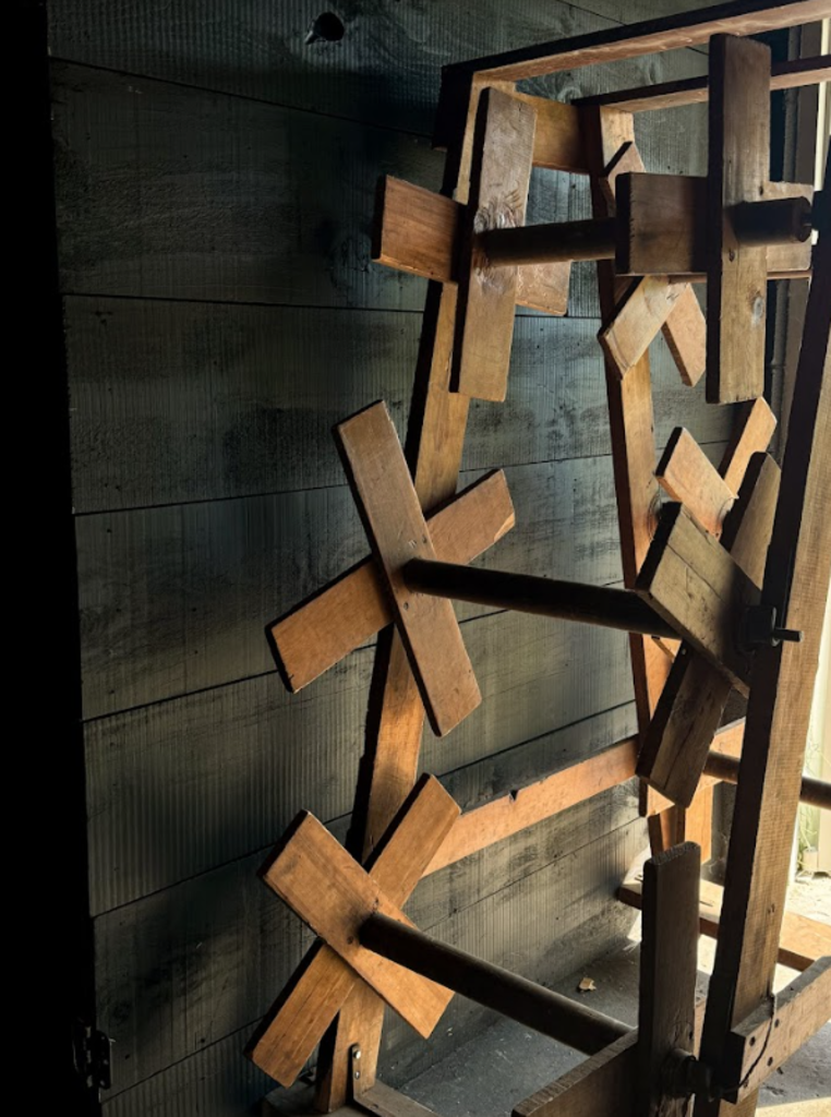 Original 1930s Old Wood Rope Display
