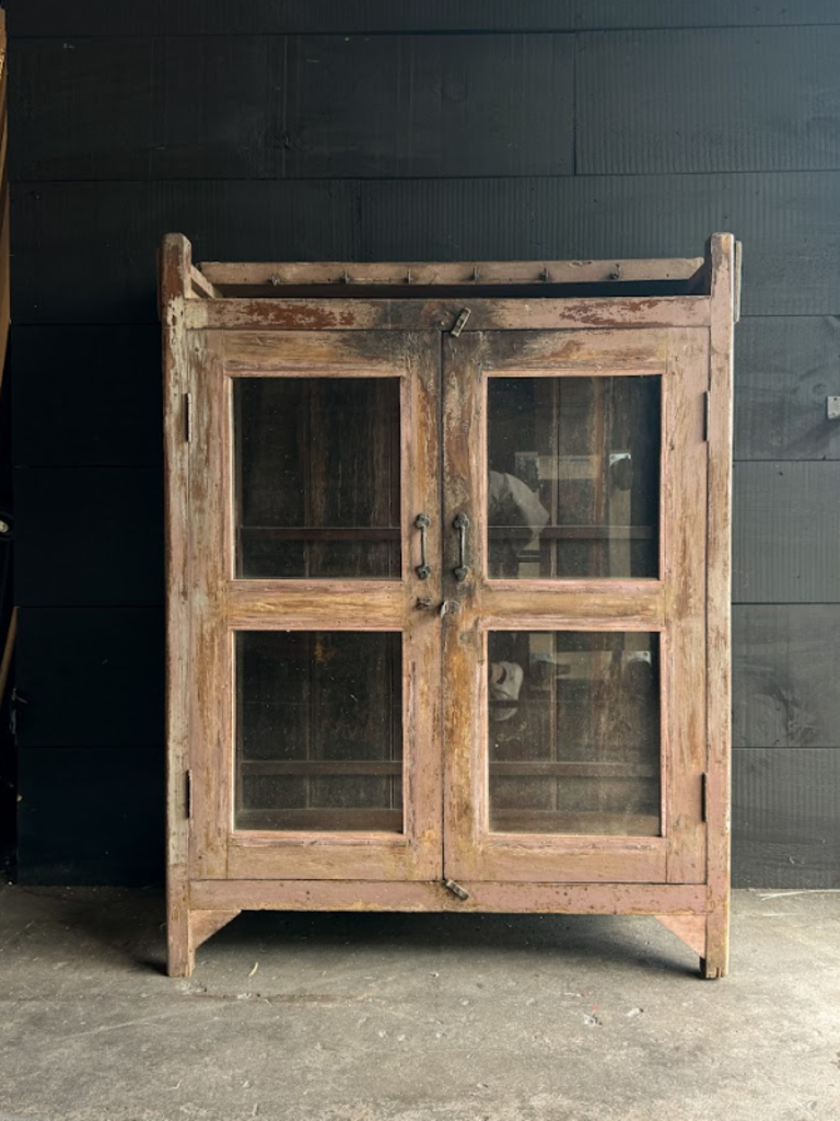 Pink Wooden 2 Door Cabinet