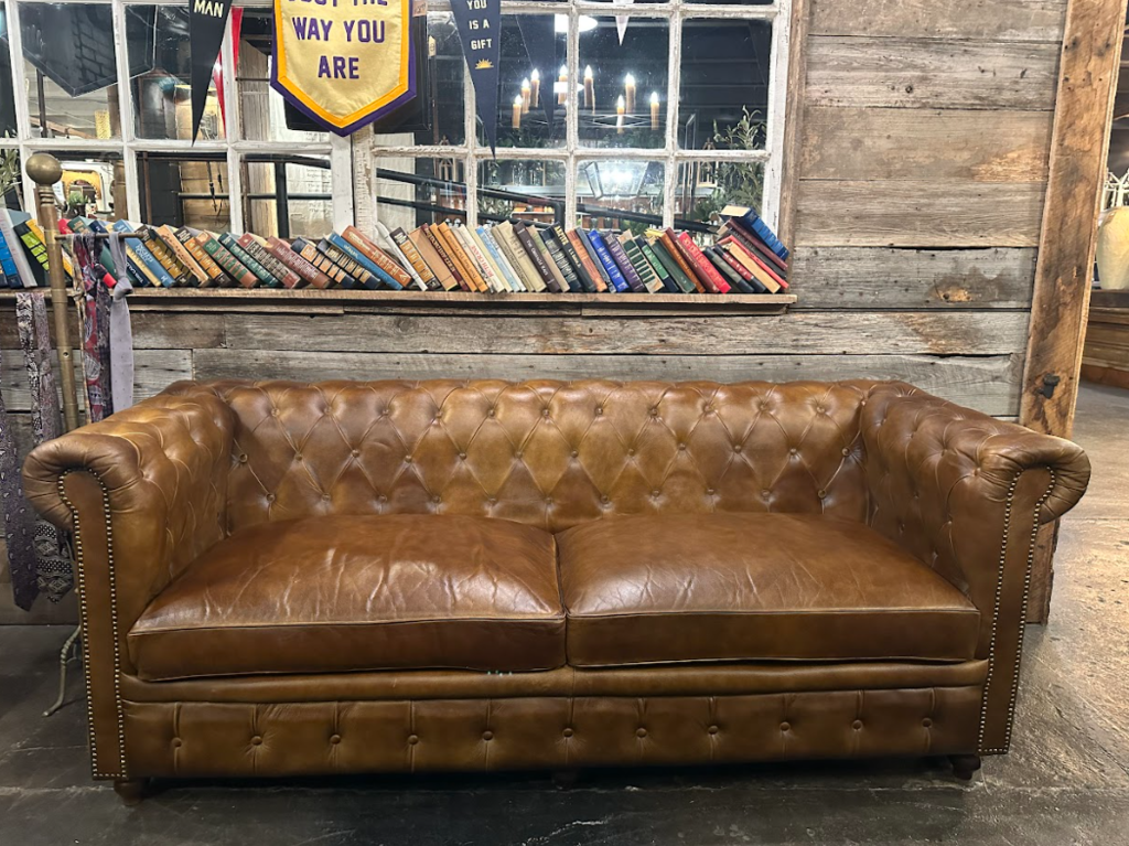 Buffalo Leather Chesterfield Sofa