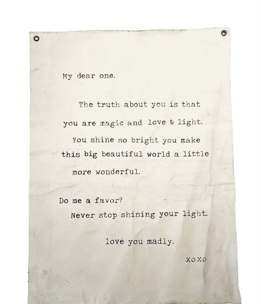 "Never Stop Shining..." Wall Tarp