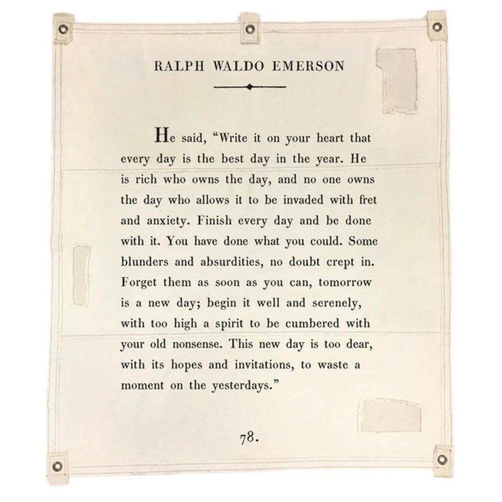 Ralph Waldo Emerson Wall Tarp