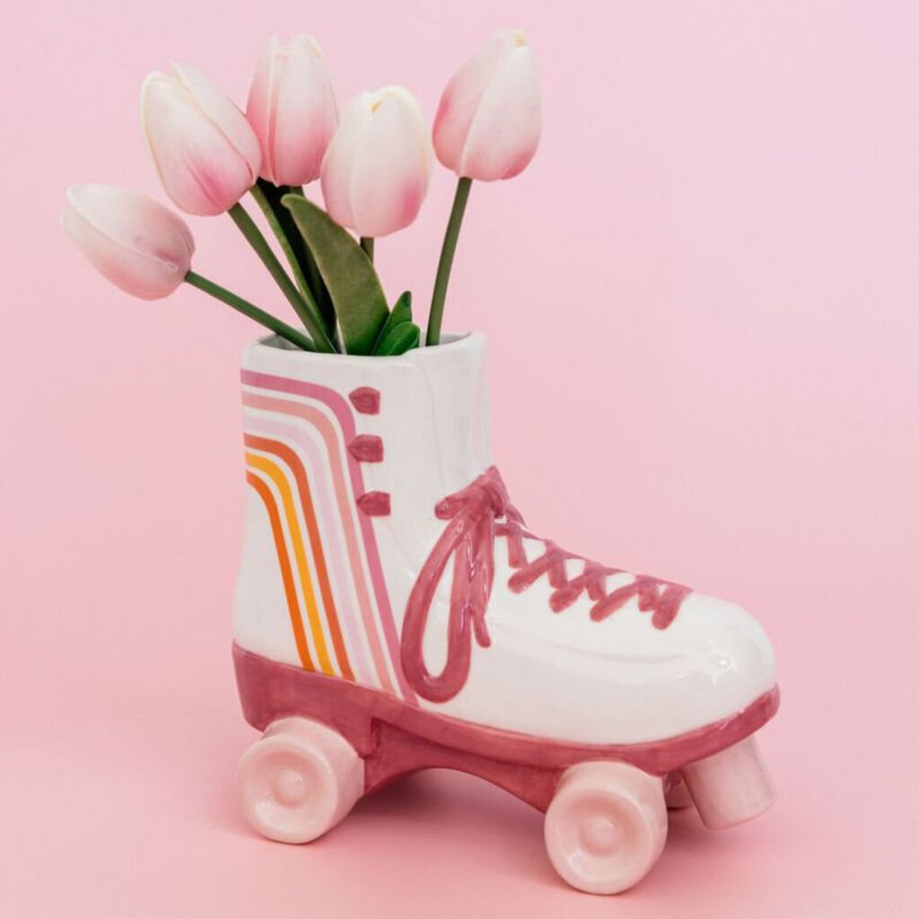 Cute Roller Skate Vase