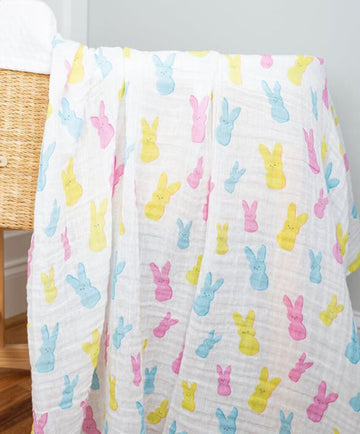 Easter Peeps Baby Swaddle Blanket