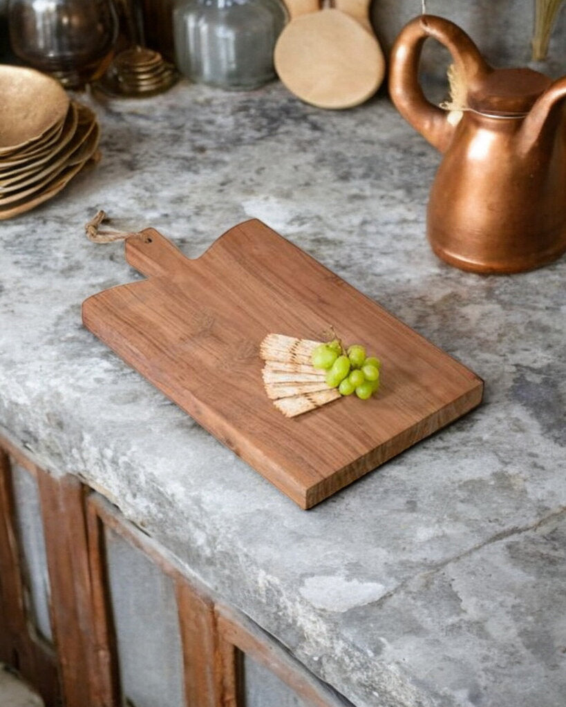 Chunky V Cut Wood Cutting Board