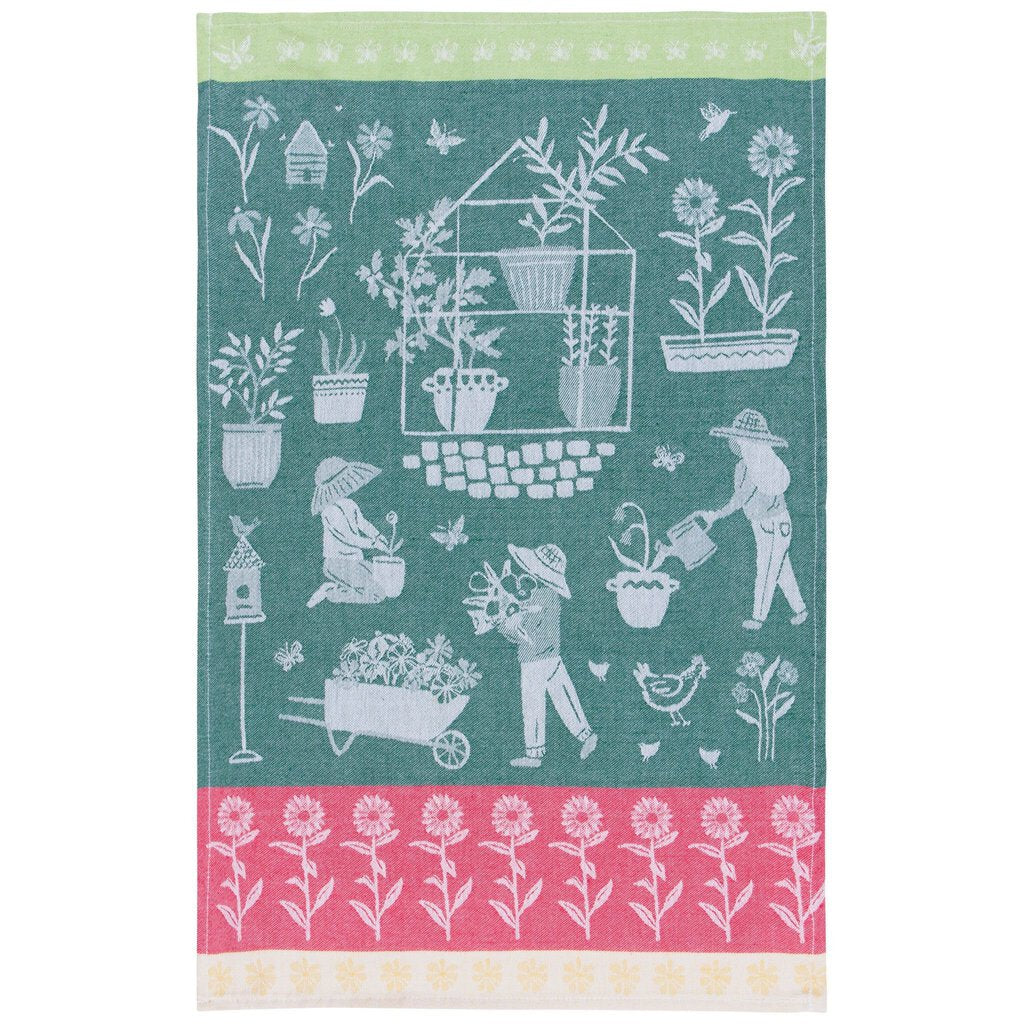 Green Thumb Jacquard Dish Towel