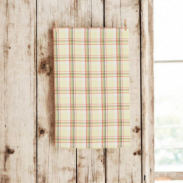 Colorful Plaid Green Dish Towel