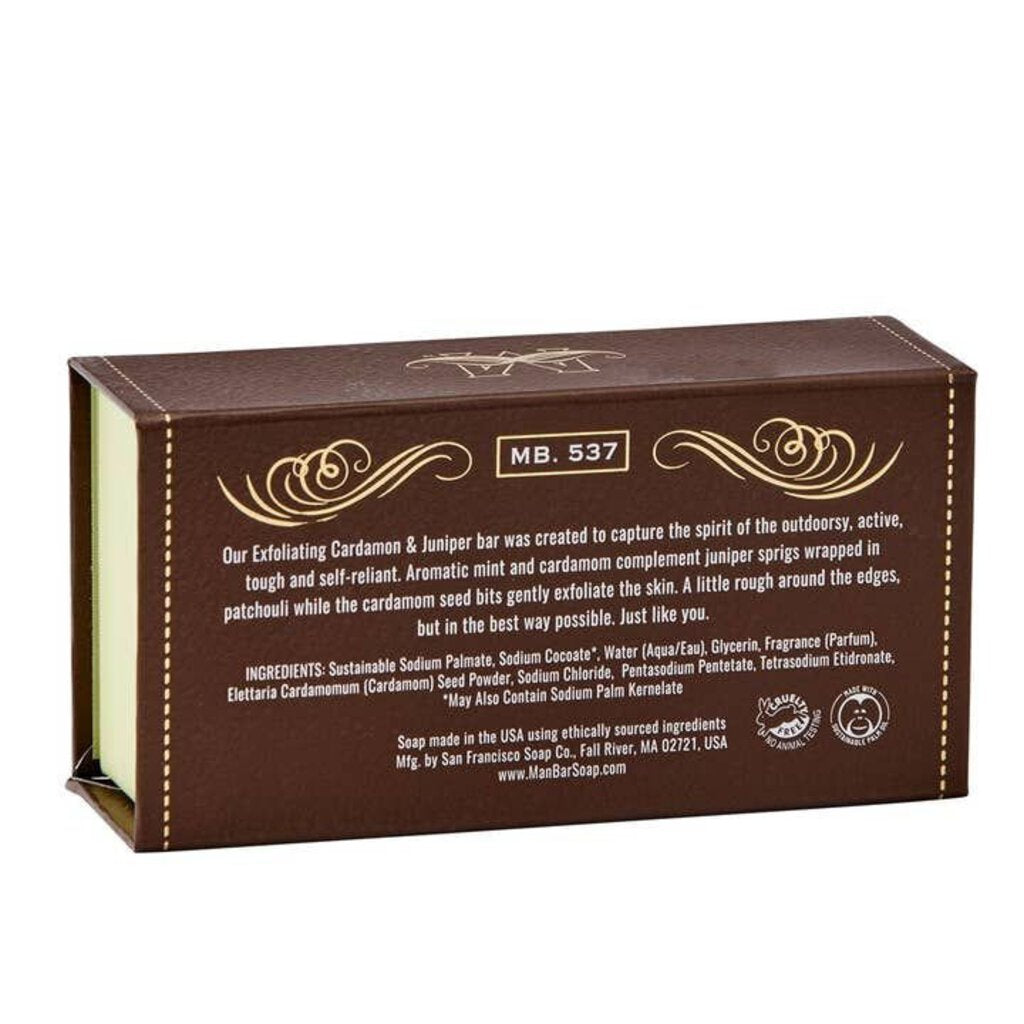 Cardamom + Juniper Exfoliating Bar Soap