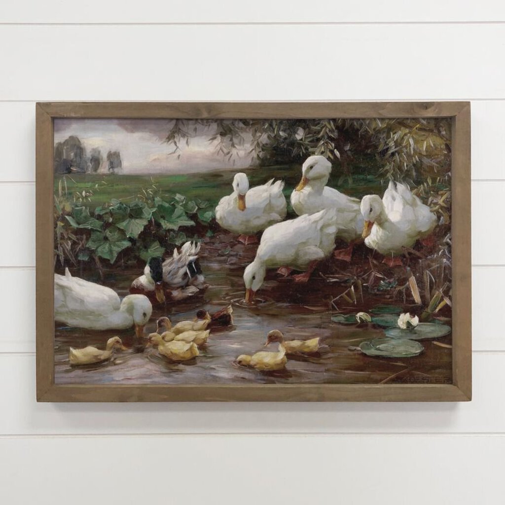 Adorable Framed Ducks Art