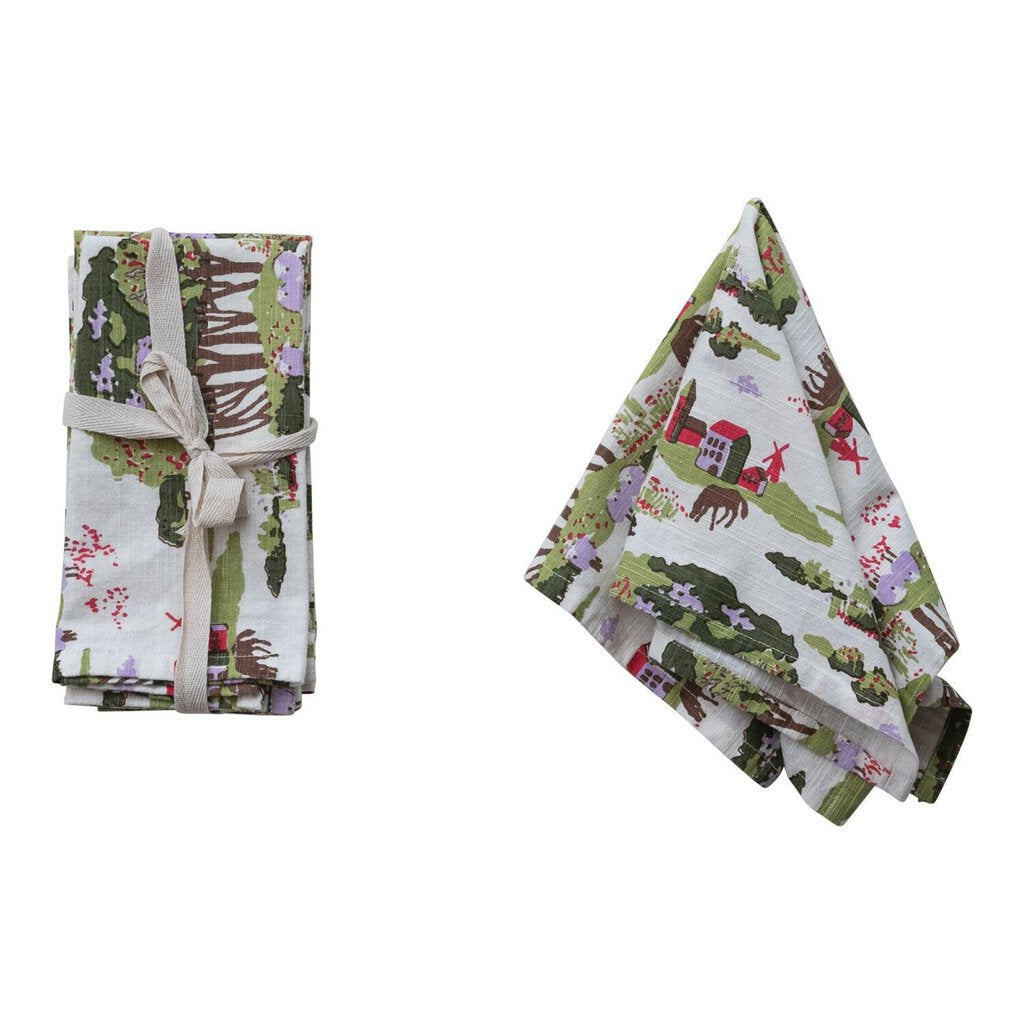 Cotton Farm Print Napkin