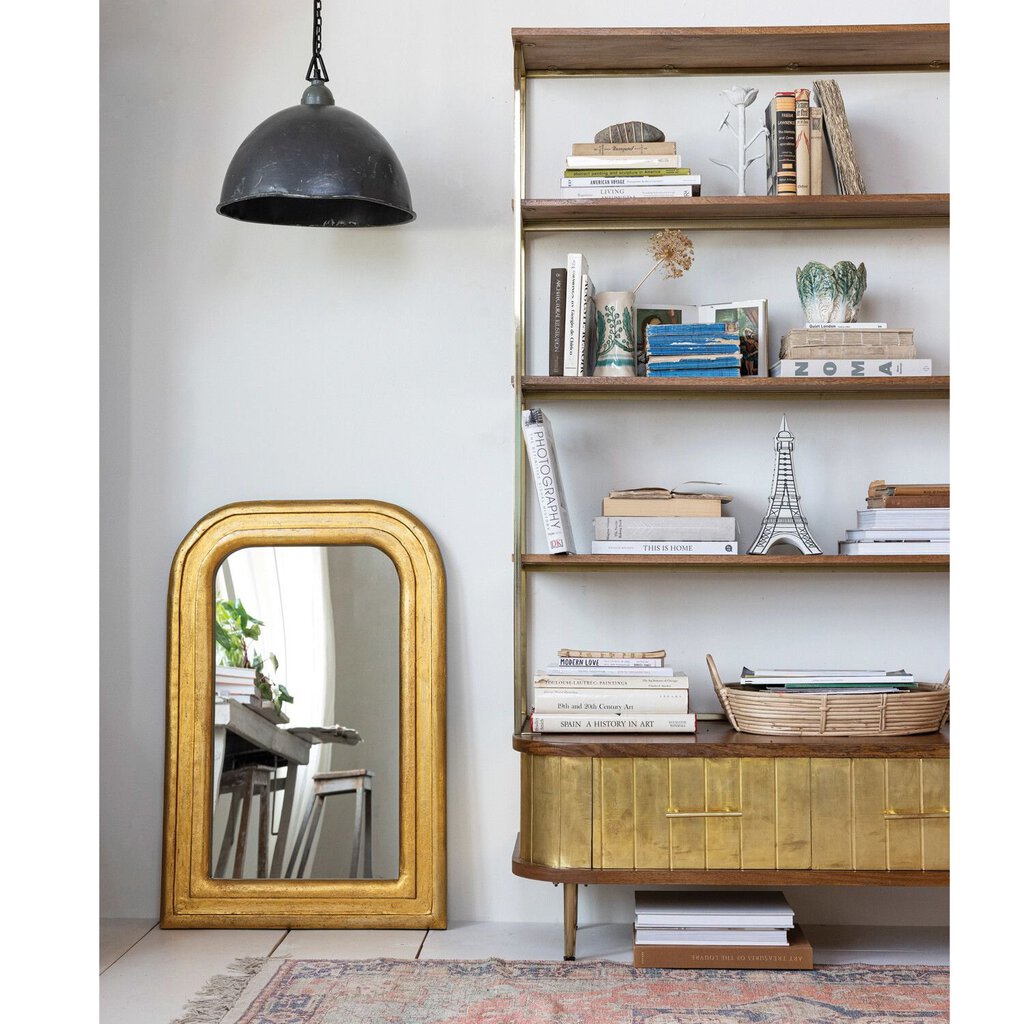 Aged Gold Arched Mirror