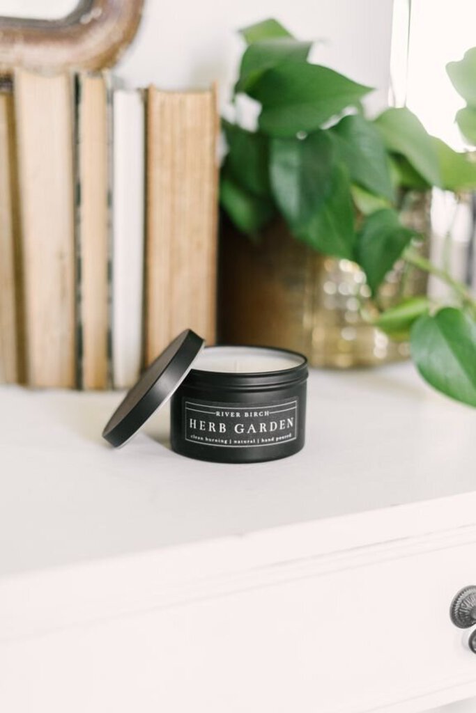 Herb Garden Black Soy Tin Candle