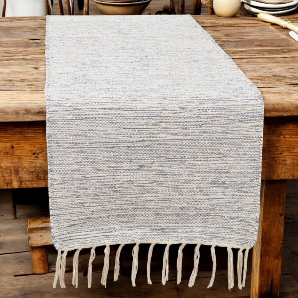 Blue Handloom Table Runner