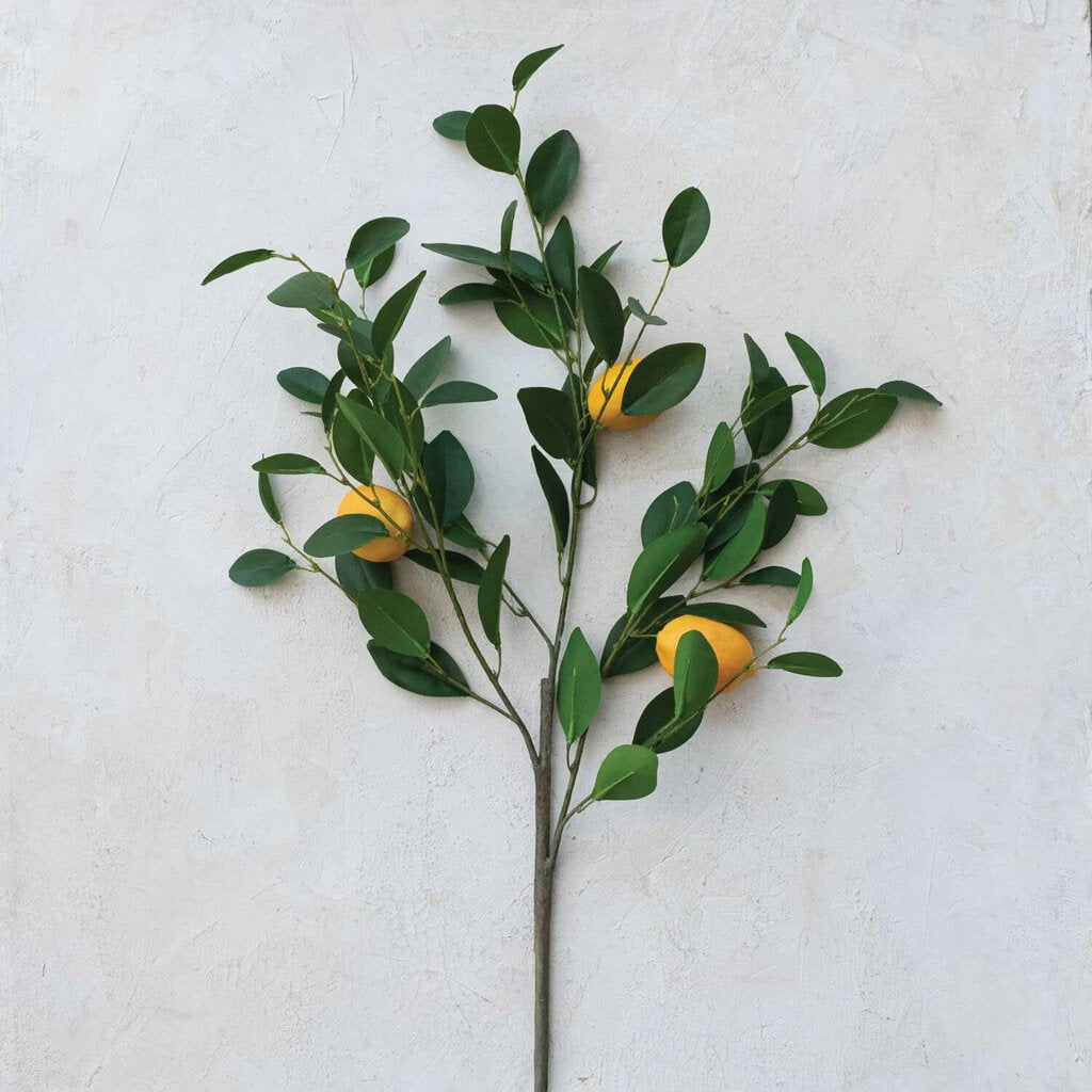 Faux Lemon Tree Branch