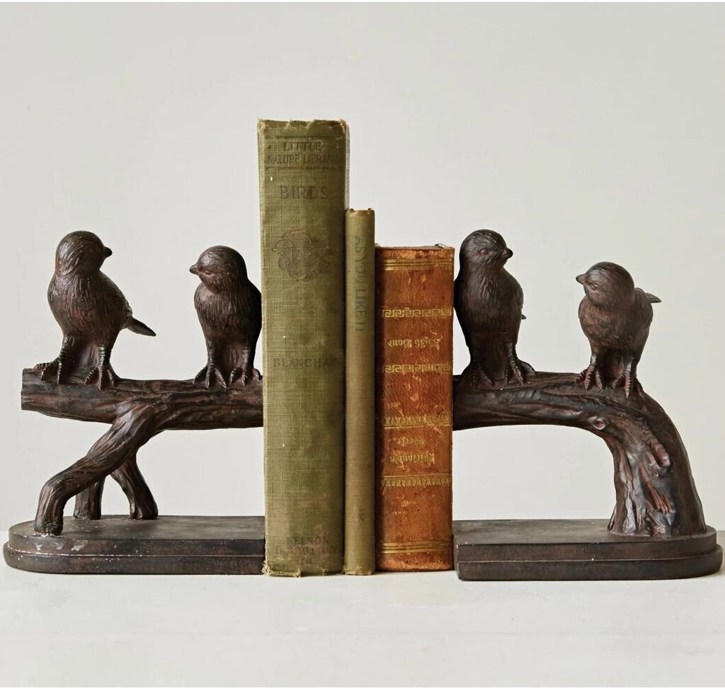 Bird On Branch Bookends (Set of 2)