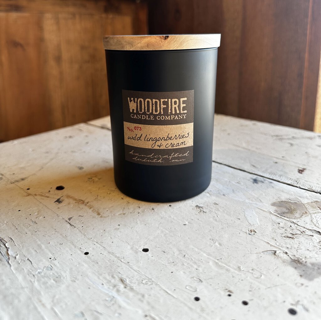 Wood Wick Soy Candle - Wild Lingonberries & Cream