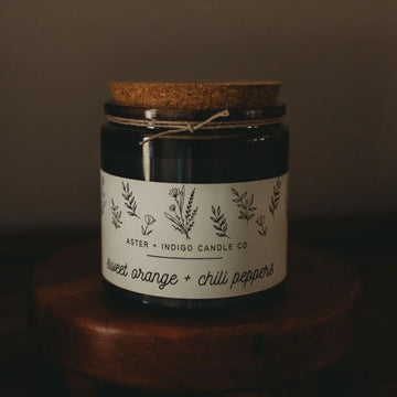 Sweet Orange + Chili Peppers Soy Candle