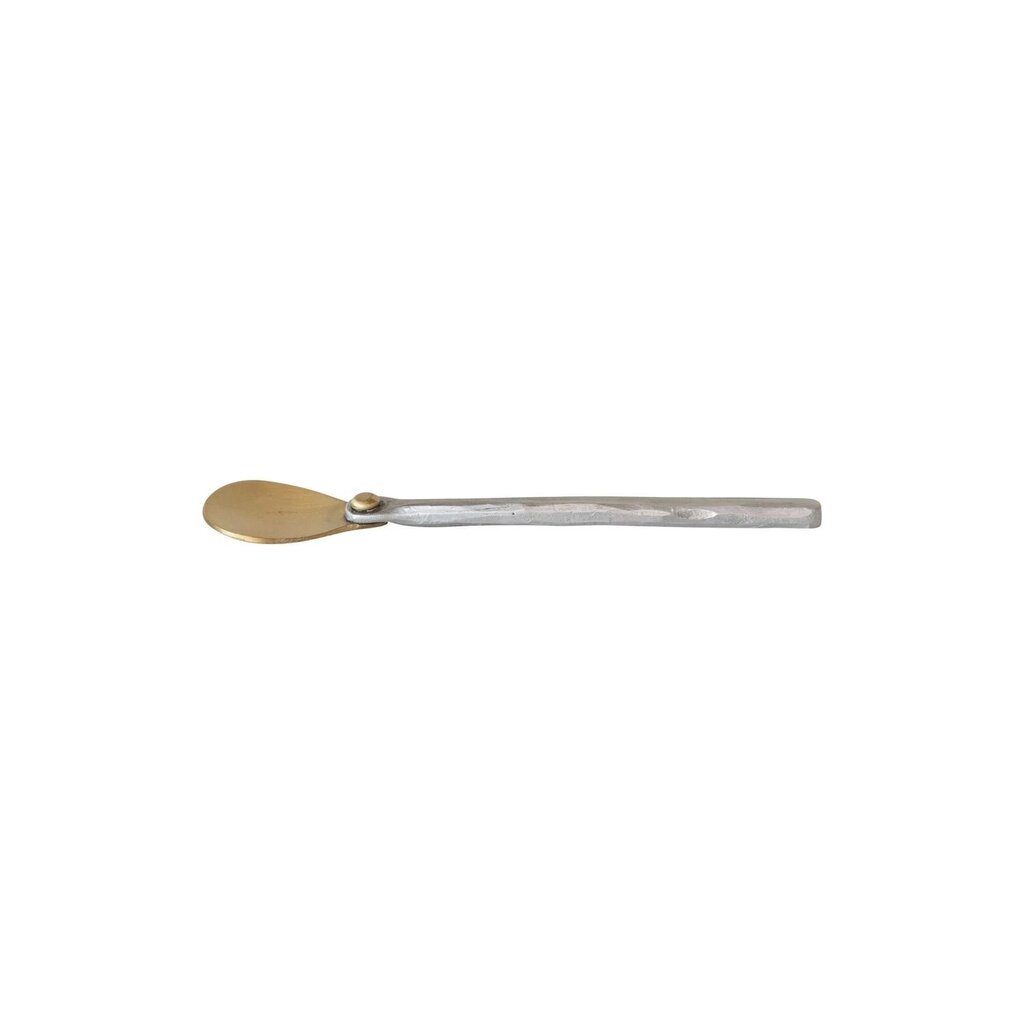 Brass Spoon w/ Hammered Aluminum Handle