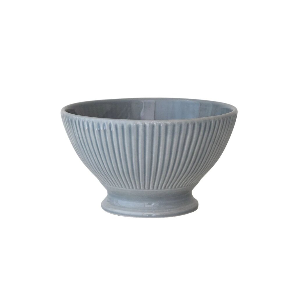 Blue/ Grey Fluted Serving Bowl