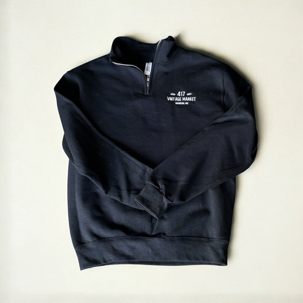 417 Embroidered Quarter Zip Sweatshirt