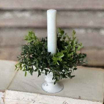 New England Boxwood Candle Ring