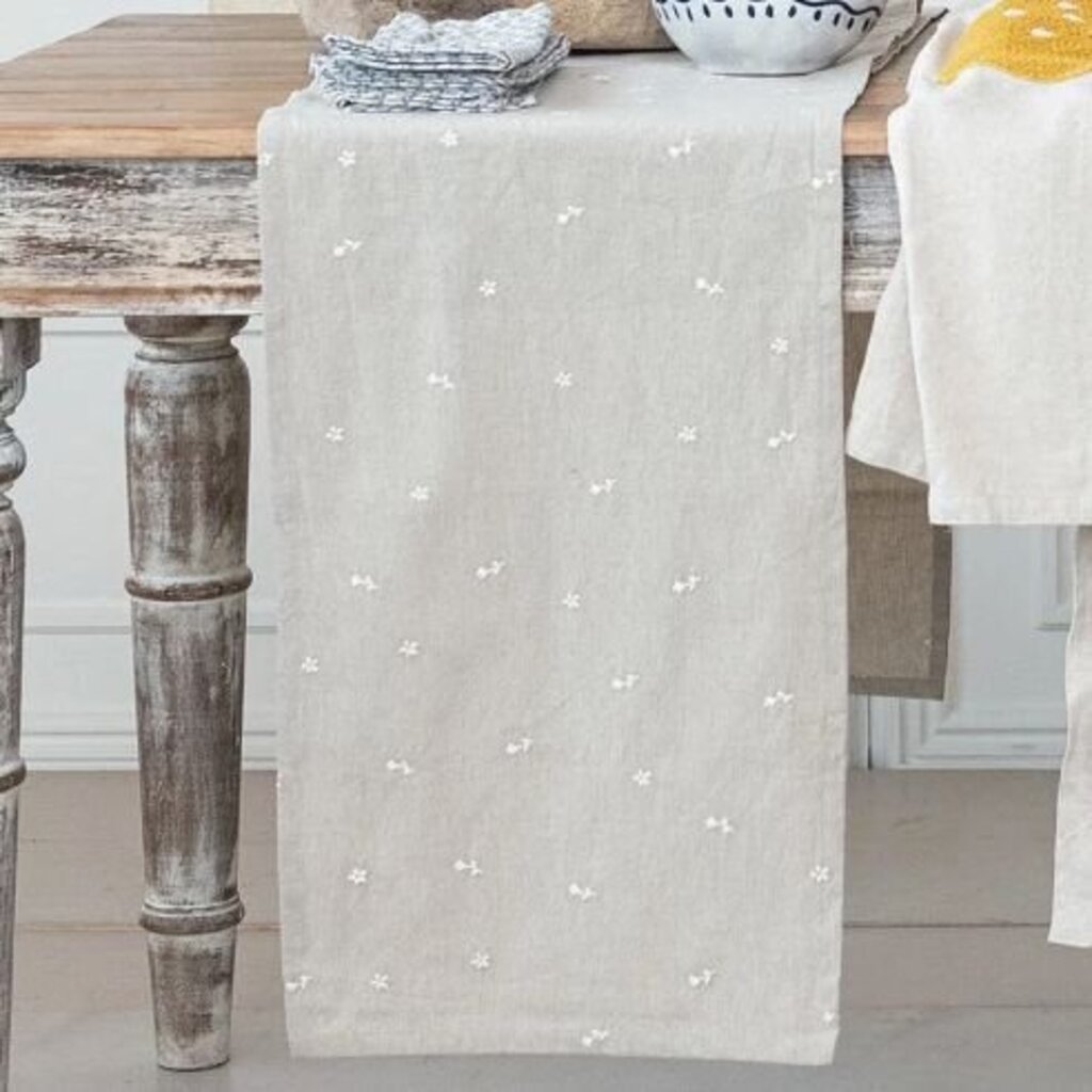 Botanical Cotton Table Runner