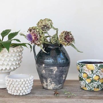 Blue Terracotta Pitcher Vase