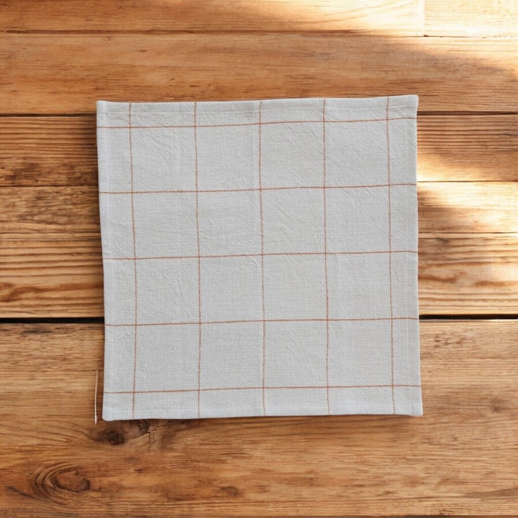 Woven Cotton Grid Napkin