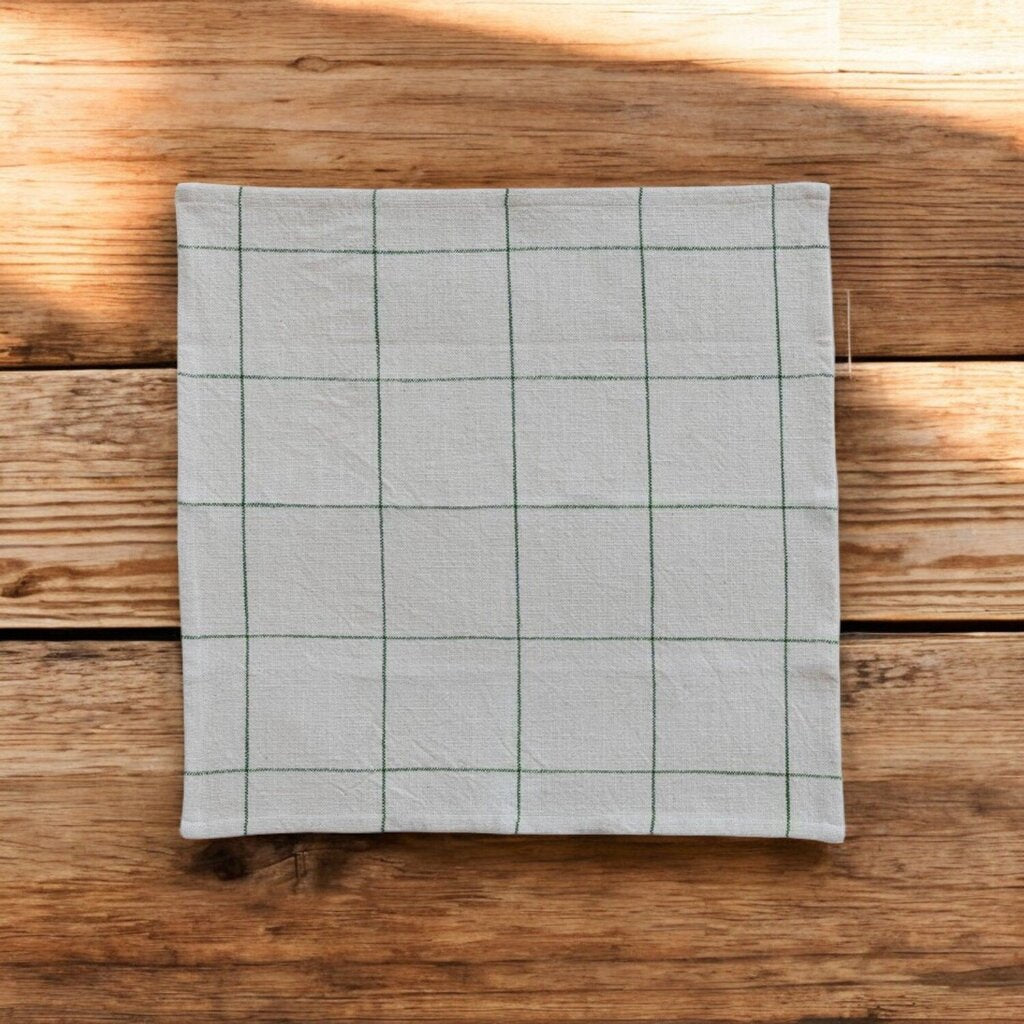 Woven Cotton Grid Napkin