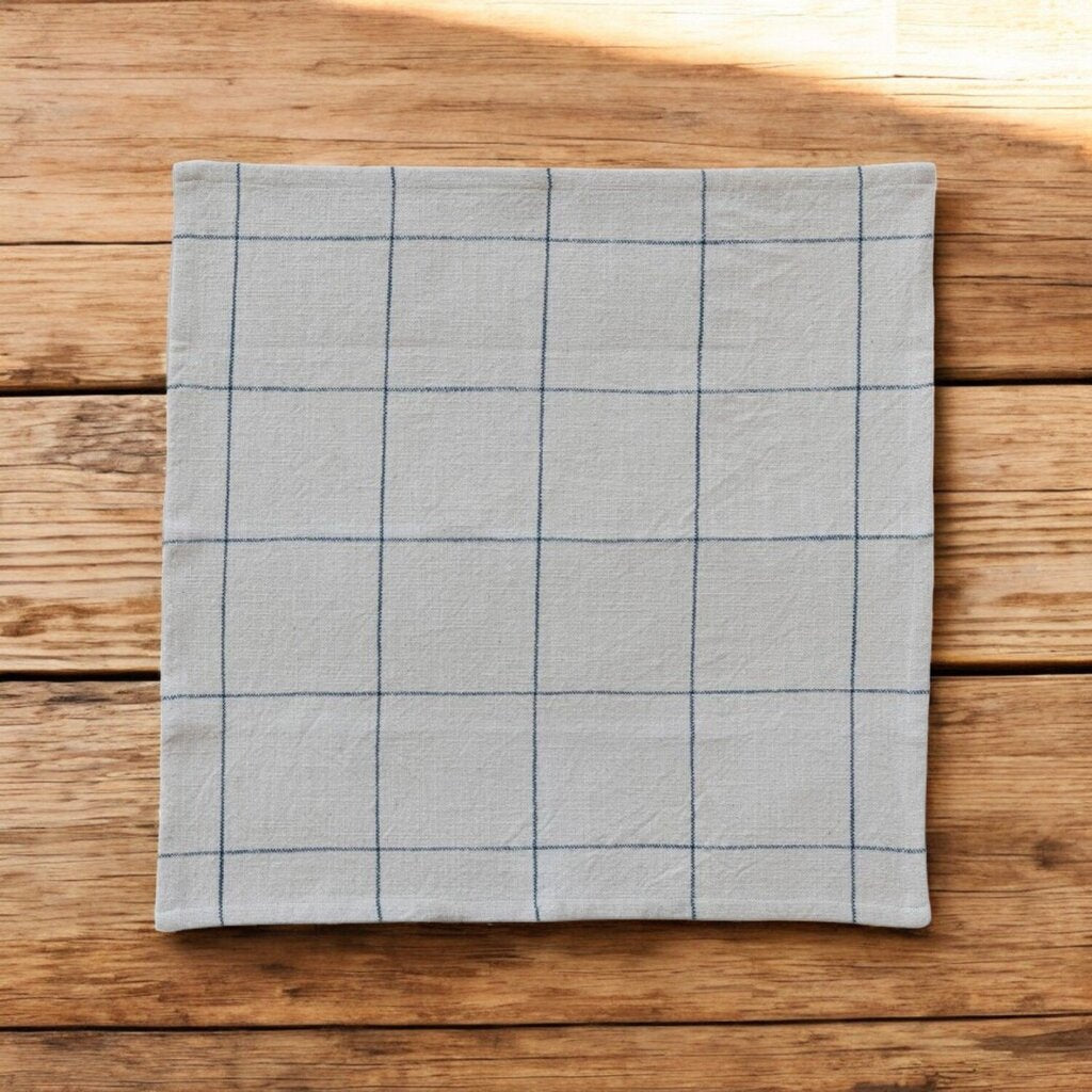 Woven Cotton Grid Napkin