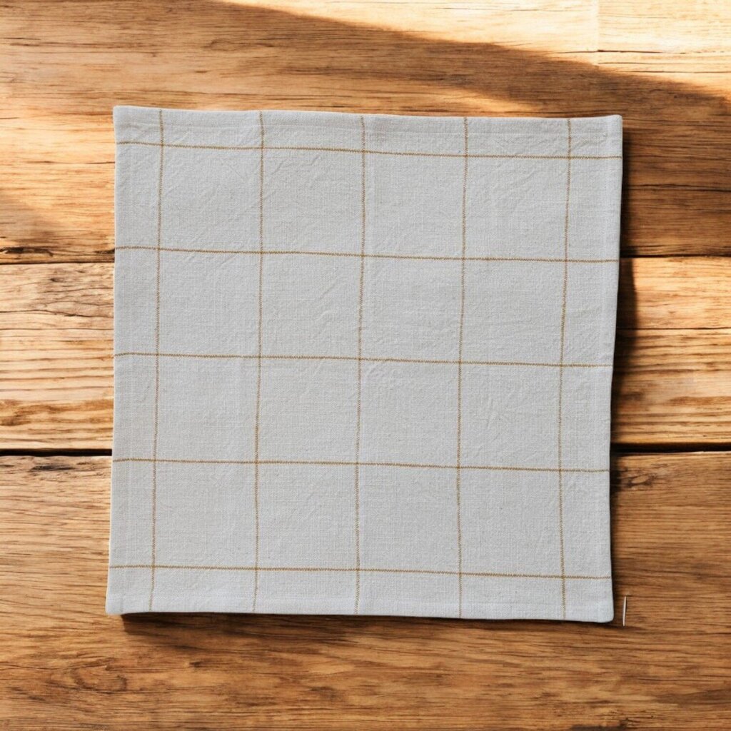 Woven Cotton Grid Napkin