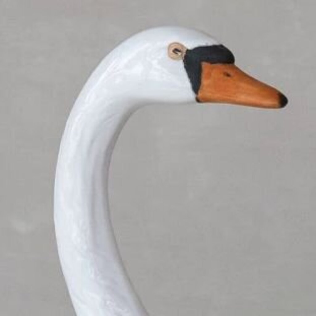 Beautiful Stoneware Swan