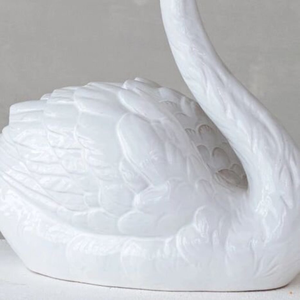 Beautiful Stoneware Swan