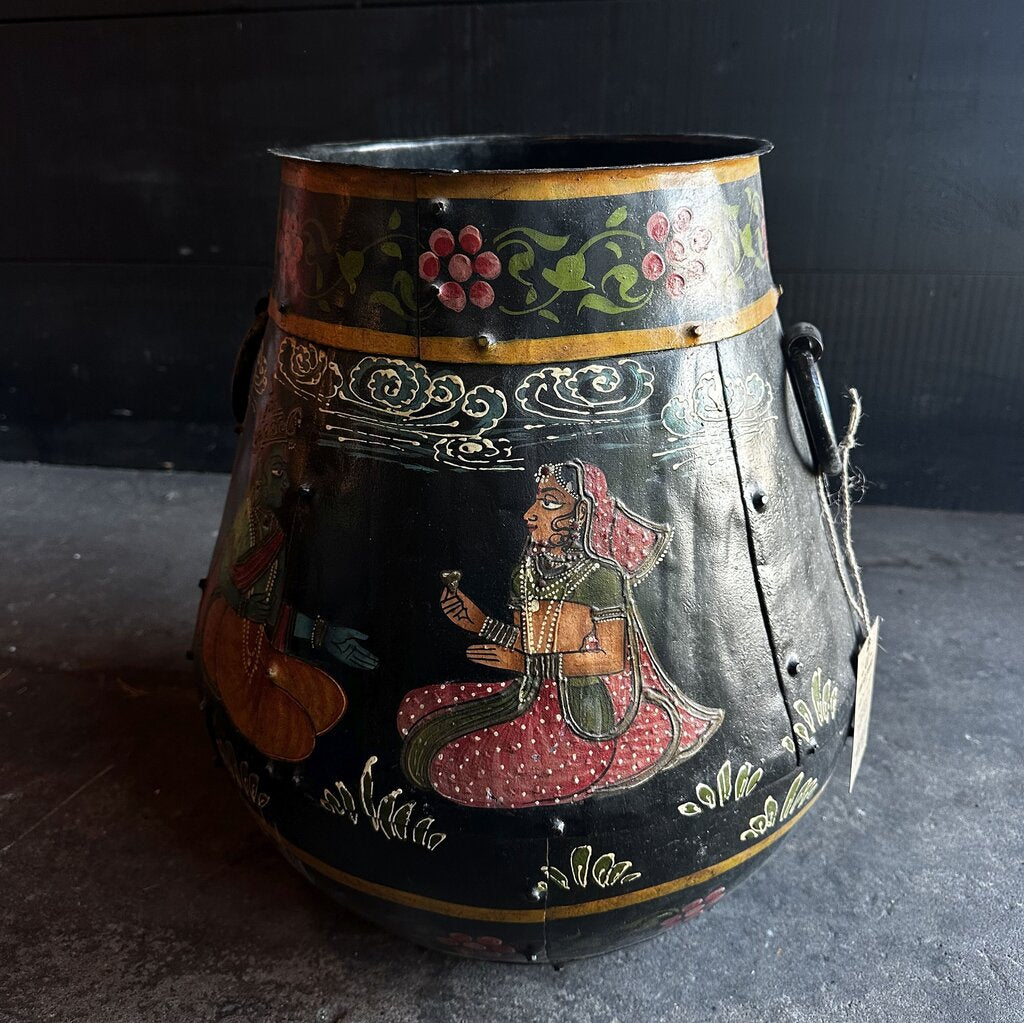 Fantastic Painted Iron Pot
