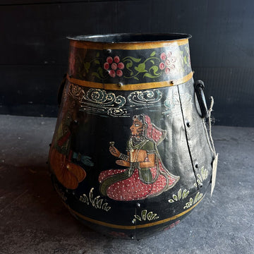 Fantastic Painted Iron Pot