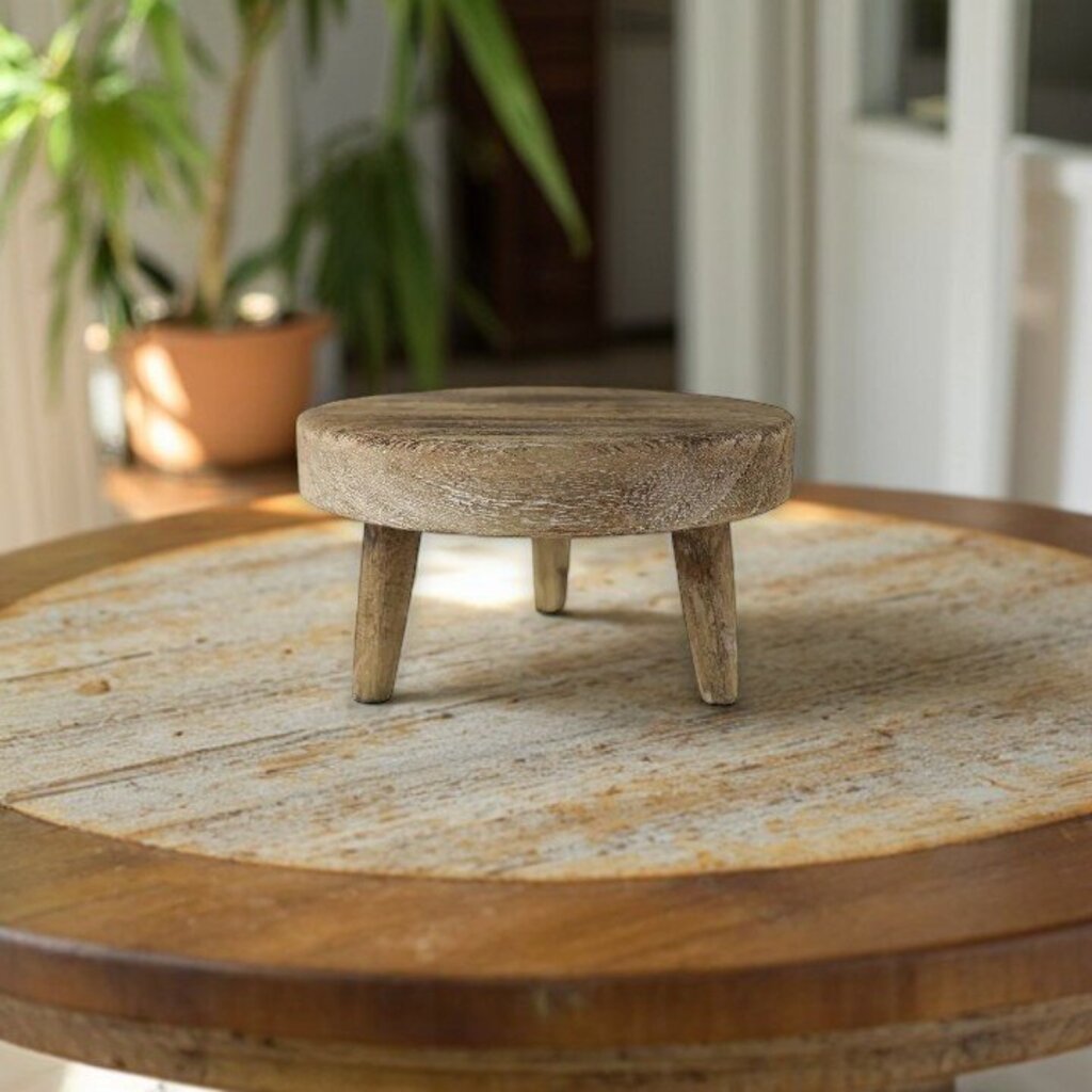 Small 8" Footed Wood Riser