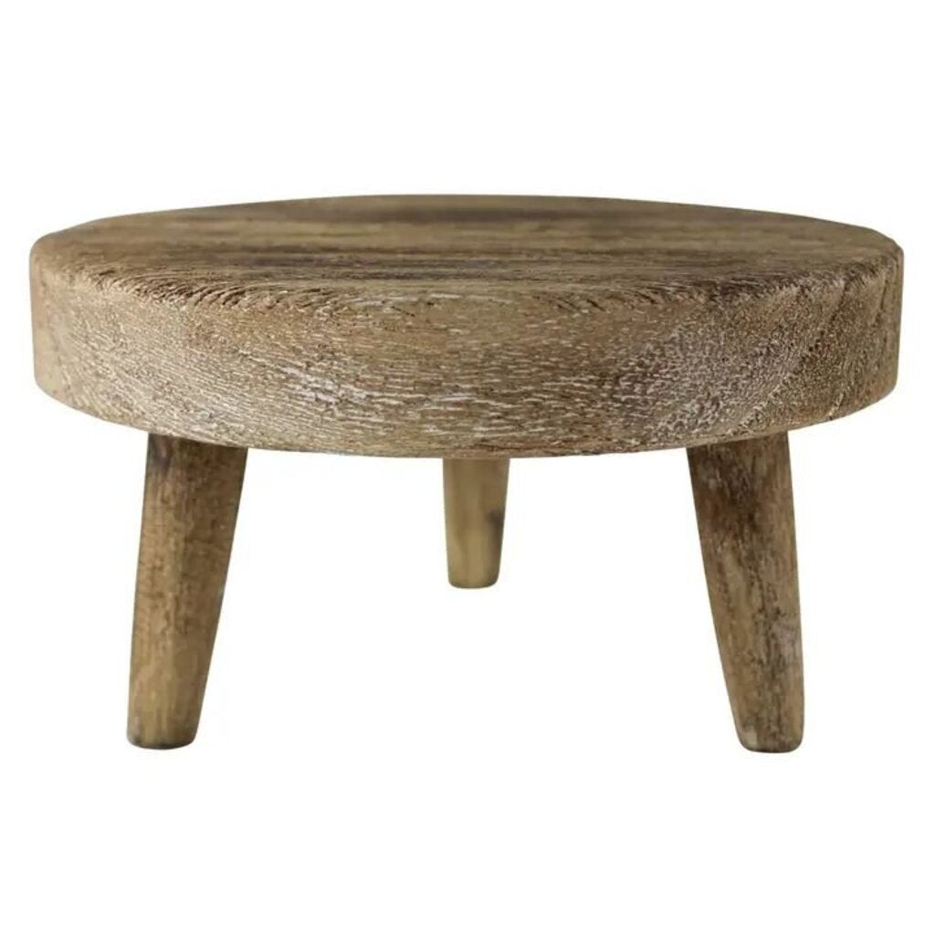 Small 8" Footed Wood Riser