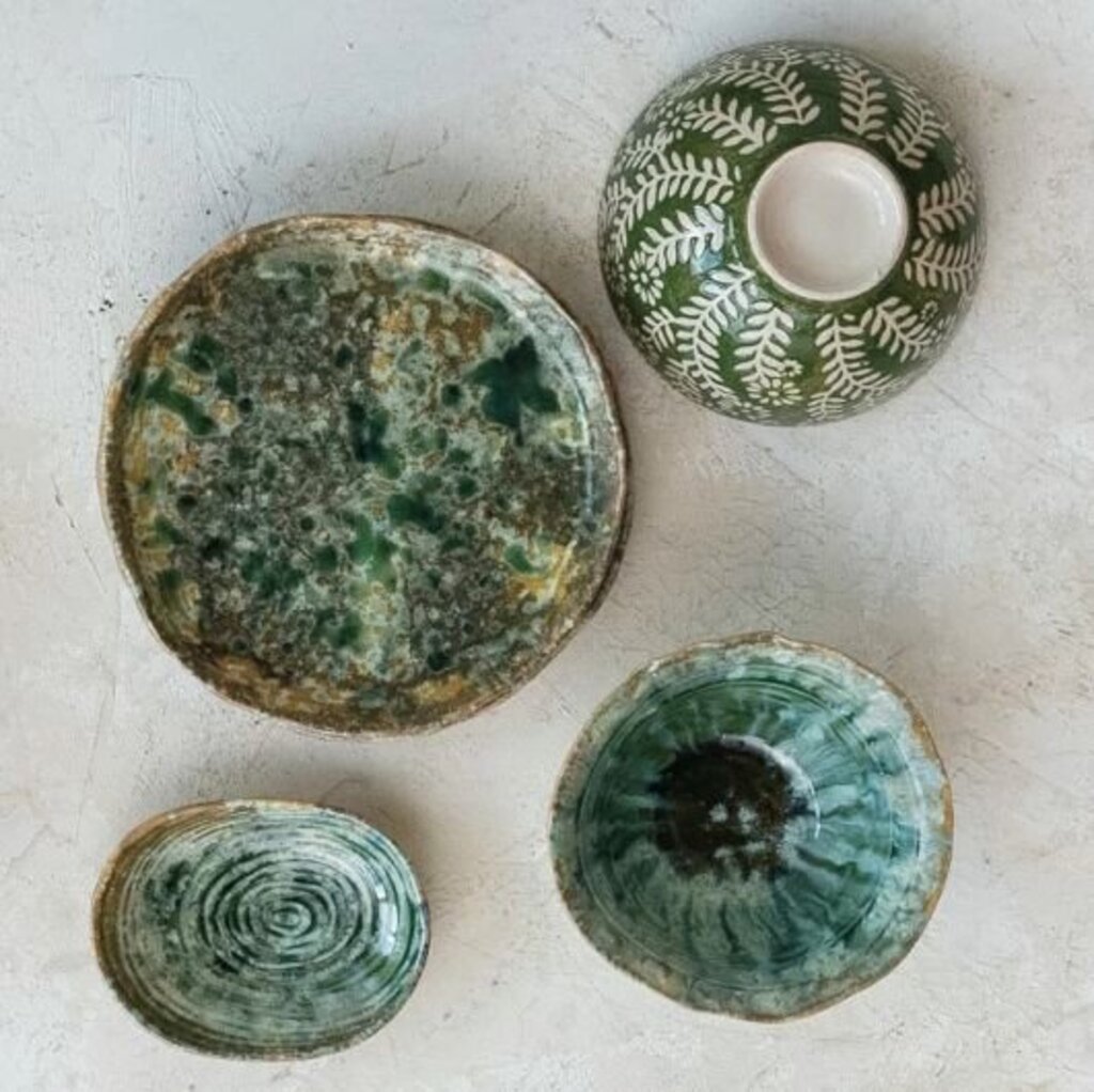 Reactive Crackle Glaze Bowl