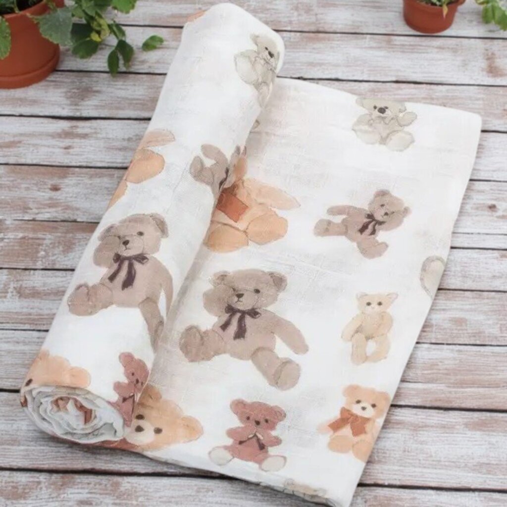 Bear Hugs Baby Swaddle Blanket