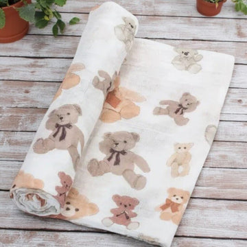 Bear Hugs Baby Swaddle Blanket