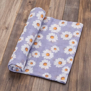 Beautiful Daisy Baby Swaddle Blanket